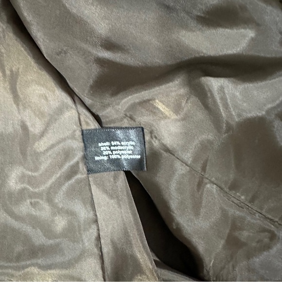 The Limited Forenza Brown Tan Shaggy Faux Fur Sleeveless Sweater Vest Sz M/L NWT - Picture 10 of 14